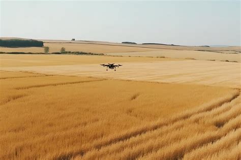 Premium Ai Image Drone Flying Over The Field Smart Agriculture