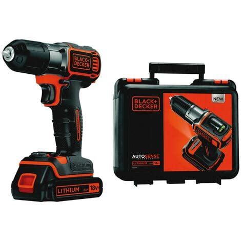 Trapano Avvitatore Autosense 18V In Valigetta BLACK DECKER ASD184K