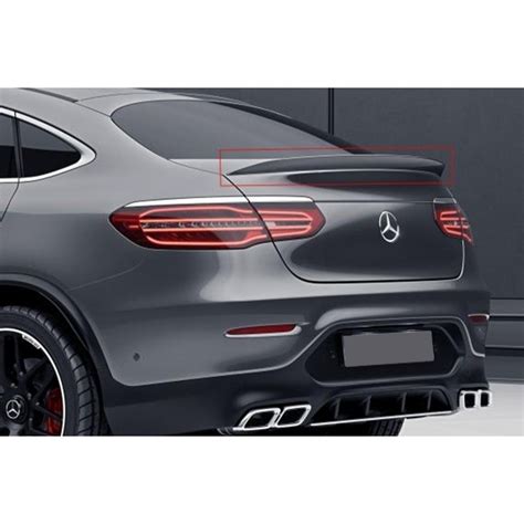 SPOILER DE COFFRE LOOK AMG MERCEDES GLC COUPE C253 15 22 NOIR