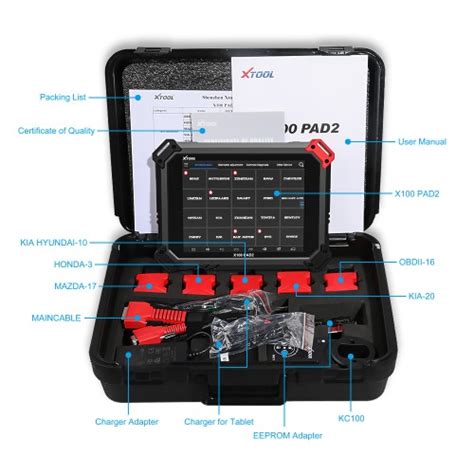 XTOOL X100 PAD2 Pro With KC100 Programmer Full Configuration Support VW