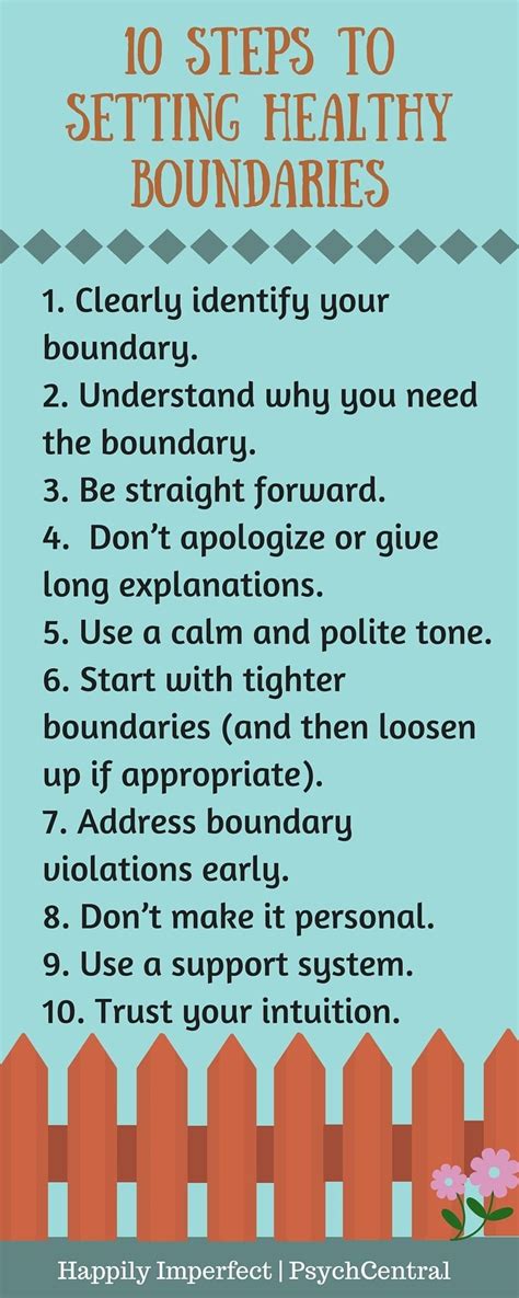 10 Steps To Setting Healthy Boundaries Setting Healthy Boundaries