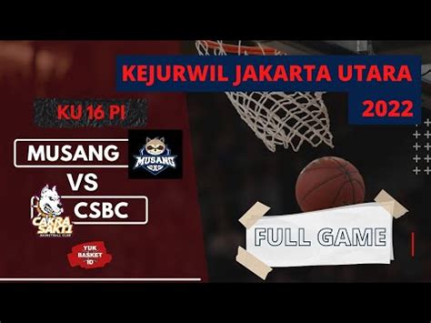 Musang Vs Csbc Ku Putri Kejurwil Jakarta Utara Yuk Basket Id