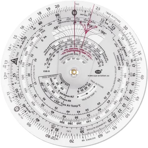 Cya E6b R 6 Diameter Circular Flight Computer Upgrade Aviation Pilot Flight