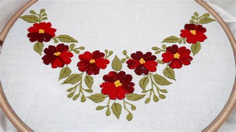 Latest Neck Design For Dress 3 Hand Embroidery Beautiful Neckline Embroidery Design Youtube