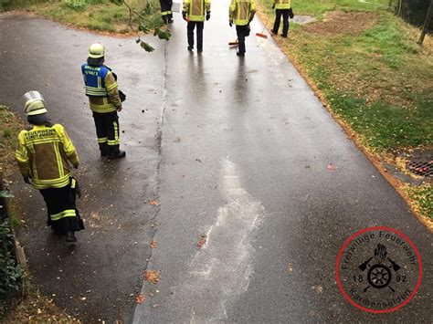 Dieselspur Nürnberger Straße Freiwillige Feuerwehr Karmensölden