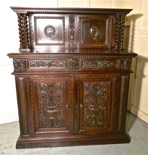 Green Man Gothic Carved Dresser By Edwards And Roberts