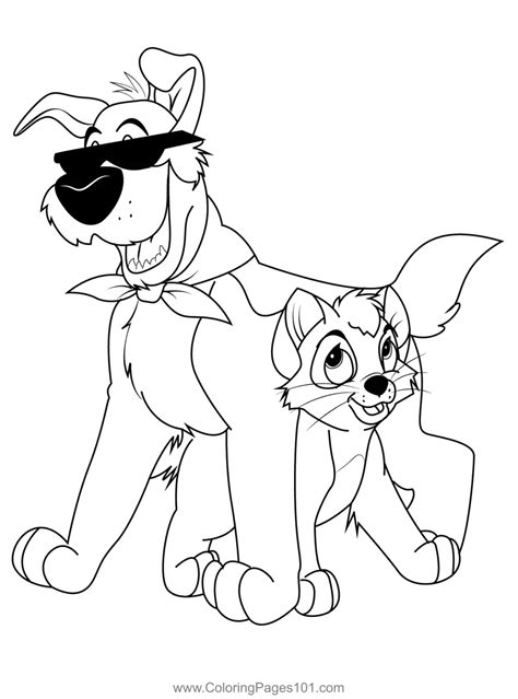 Oliver And Company Coloring Page For Kids Free Oliver And Company