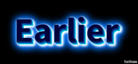 Earlier Text Effect and Logo Design Word