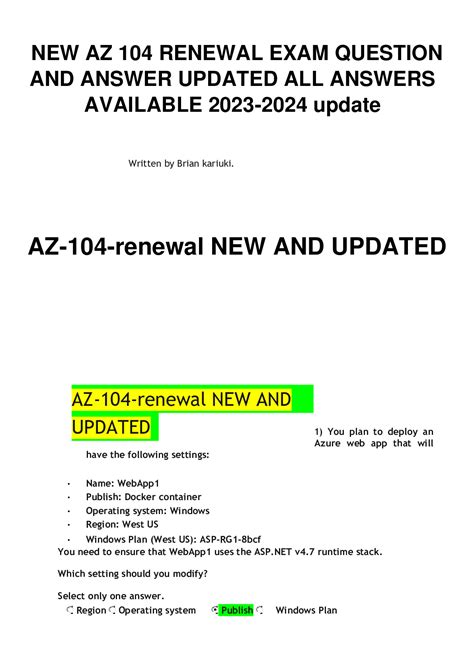 New Az Renewal Exam Question And Answer Updated All Answers