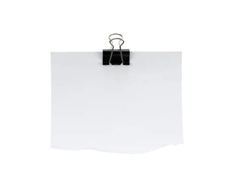 Blank White Note Paper With Binder Mockups 22152919 Png