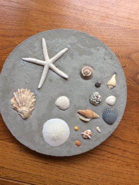 Sea Shells Set In Concrete Toilet Paper Crafts Coquille Saint Jacques