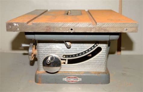 Vintage Craftsman 113 29730 Tilting Arbor 8 Bench Top Table Saw Collectible Ebay