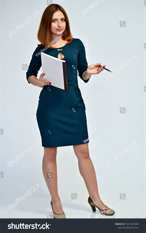 Full Length Vertical Portrait Brunette Girl Stock Photo Shutterstock