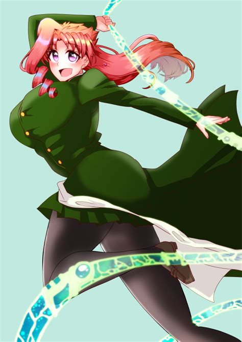 Rule 34 1girls Breasts Female Female Only Fully Clothed Genderswap Green Clothing Jojo S