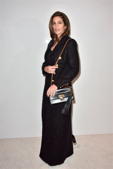 Cindy Crawford The Balmain Homme Show At The Paris Fashion Week