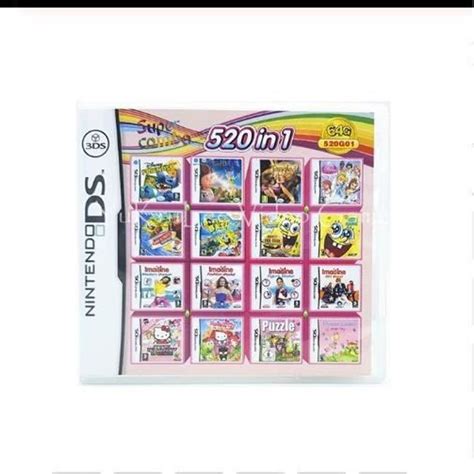 520 Games In 1 NDS Game Pack Card Racing Album Cartridge For Nintendo