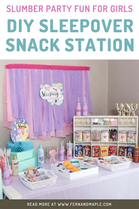 Tween Sleepover Ideas Hotel Sleepover Party Slumber Party Snacks