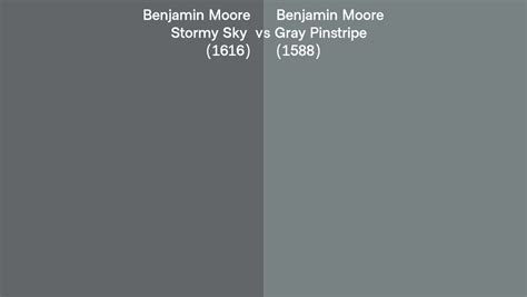 Benjamin Moore Stormy Sky Vs Gray Pinstripe Side By Side Comparison