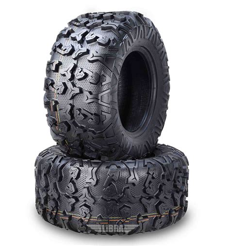 Set 2 Free Country Prem Atv Utv Tires 25x10 12 25x10x12 8pr W Side Scuff Guard Ebay