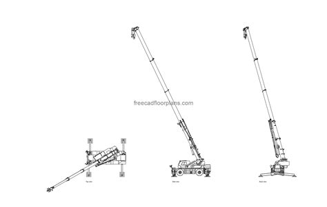 Rough Terrain Crane Free Cad Drawings