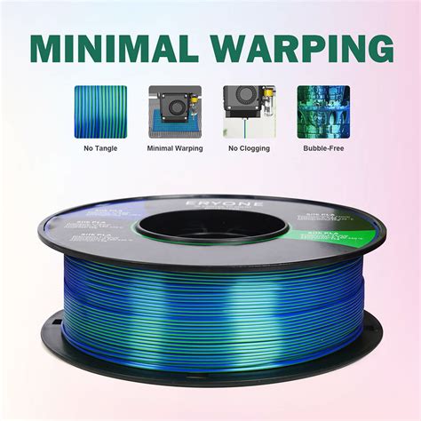 Eryone Dual Color Silk Pla Filament Blue And Green Europe