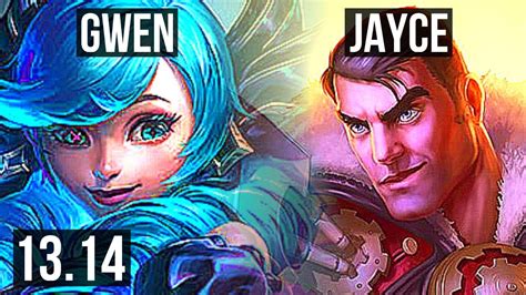 Gwen Vs Jayce Top 6 Solo Kills 600 Games 1 0m Mastery Na