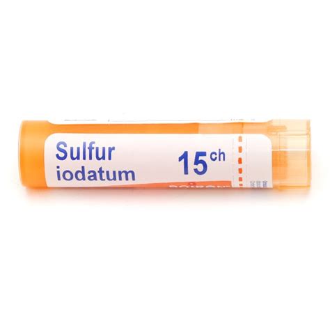 Sulfur Iodatum Granules Homéopathiques du laboratoire Boiron Acné