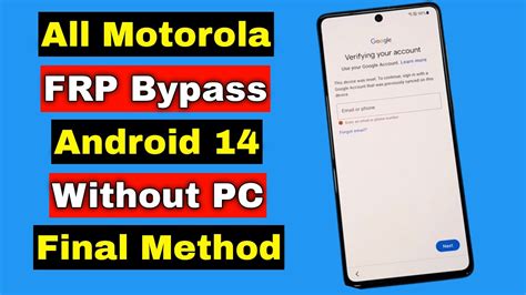 All Motorola Frp Bypass Android Without Pc All Motorola Android