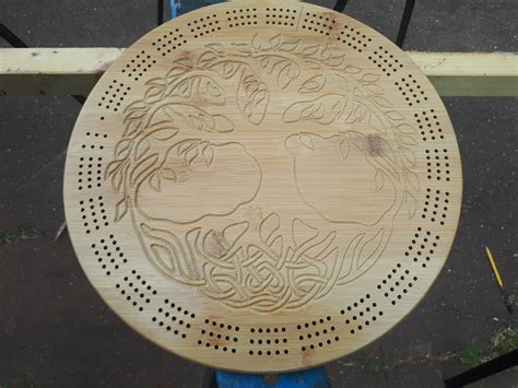 Tree Of Life Cribbage Board Whimsea Woodworking