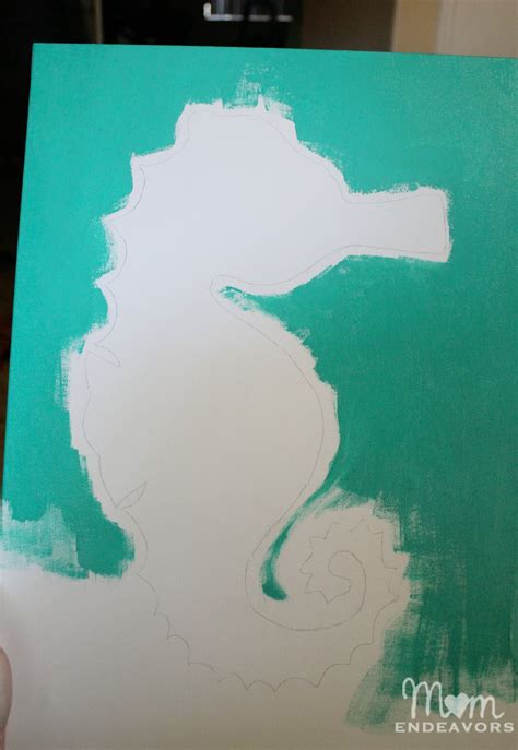 Simple Seahorse Painting