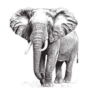 Elephant Drawing Image