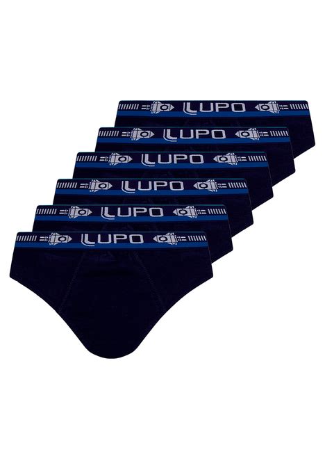 Kit 6 Cuecas Infantil Slip Lupinho 361 001 São Jorge