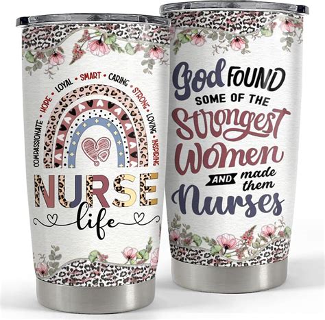 Amazon Nurse Tumbler With Straw And Lid Funny Nurse Gifts For