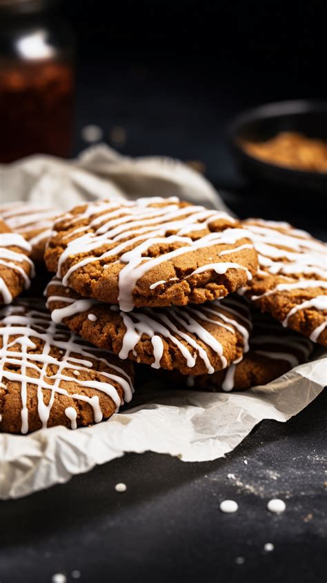 Iced Gingerbread Oatmeal Cookies 15 Hours Chasety