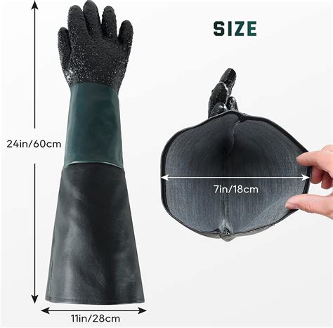 Atpeam Rubber Sandblasting Sandblaster Gloves 236 Heavy Duty Rubber