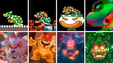 Evolution Of Final Bosses In Super Mario Games Youtube