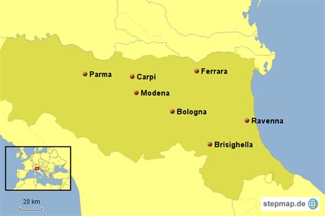 Stepmap Bologna Landkarte Für Italien