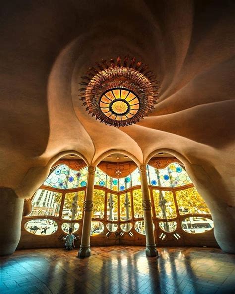 Detail Of The Interior Of The Casa Batll Architect Antoni Gaud