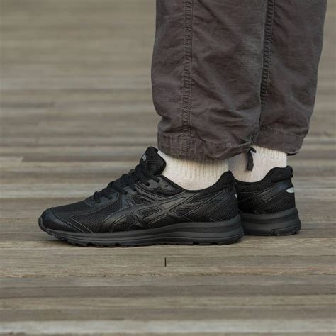 Asics мужские весенние/летние/осенние черные кроссовки на шнурках ...