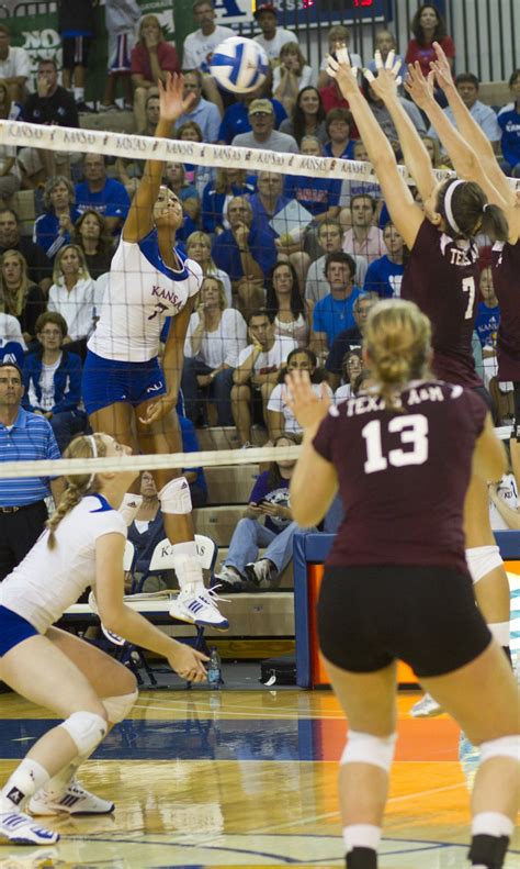 Ku Volleyball Vs Texas Aandm