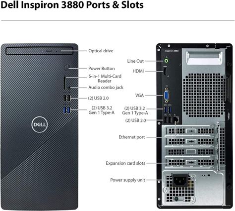 2020 Dell Inspiron 3880 Desktop Computer/ 10th Gen Intel Quad-Core i3 ...