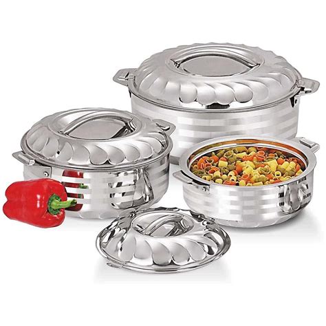 Vinod 4 Piece Insulated Casserole Food Warmer Cooler Hot Pot Gift Set 4000mL 5000mL 7500mL