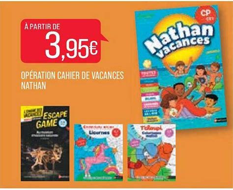 Promo Opération Cahier De Vacances Nathan chez Match iCatalogue fr