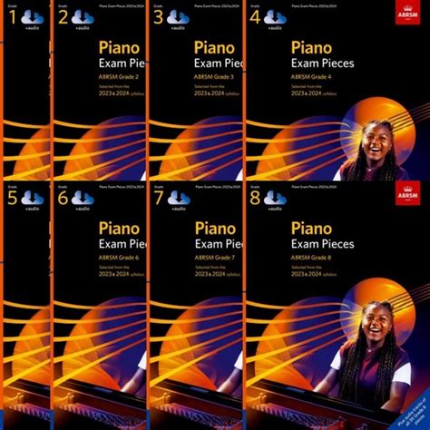 ABRSM Piano Exam Pieces 2023 2024 Grade 1 2 3 4 5 6 7 8