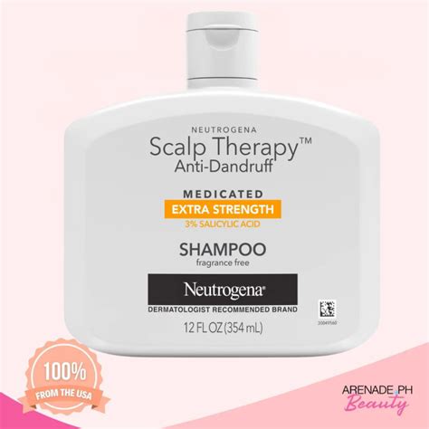 Neutrogena Scalp Therapy Anti Dandruff Extra Strength Shampoo Fragrance Free 354ml 12 Fl Oz