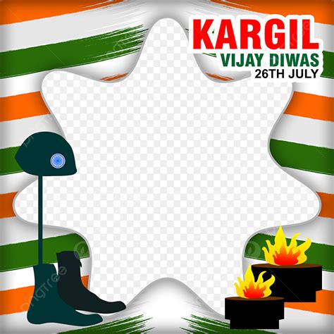 Kargil Vijay Diwas Hd Transparent Kargil Vijay Diwas Twibbon Frame For