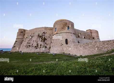 Aragonese Castle In The Trabocchi Coast In Abruzzo Italy Stock Photo