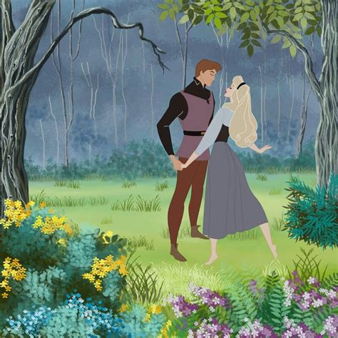 Sleeping Beauty And Prince Philip In The Woods