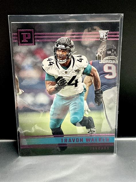 Chronicles Panini Pa Travon Walker Jaguars Rc Rookie Pink Ebay