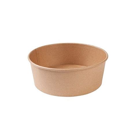 Biozoyg One Way Salad Bowl Bio Disposable Dishes Soup Bowl Brown